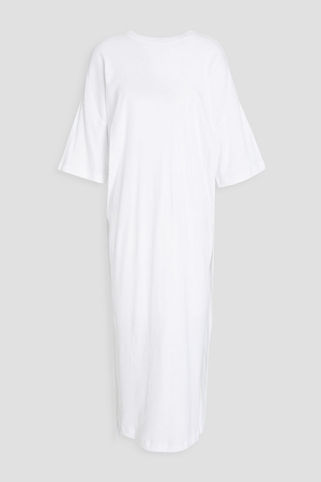 Cotton-jersey midi dress