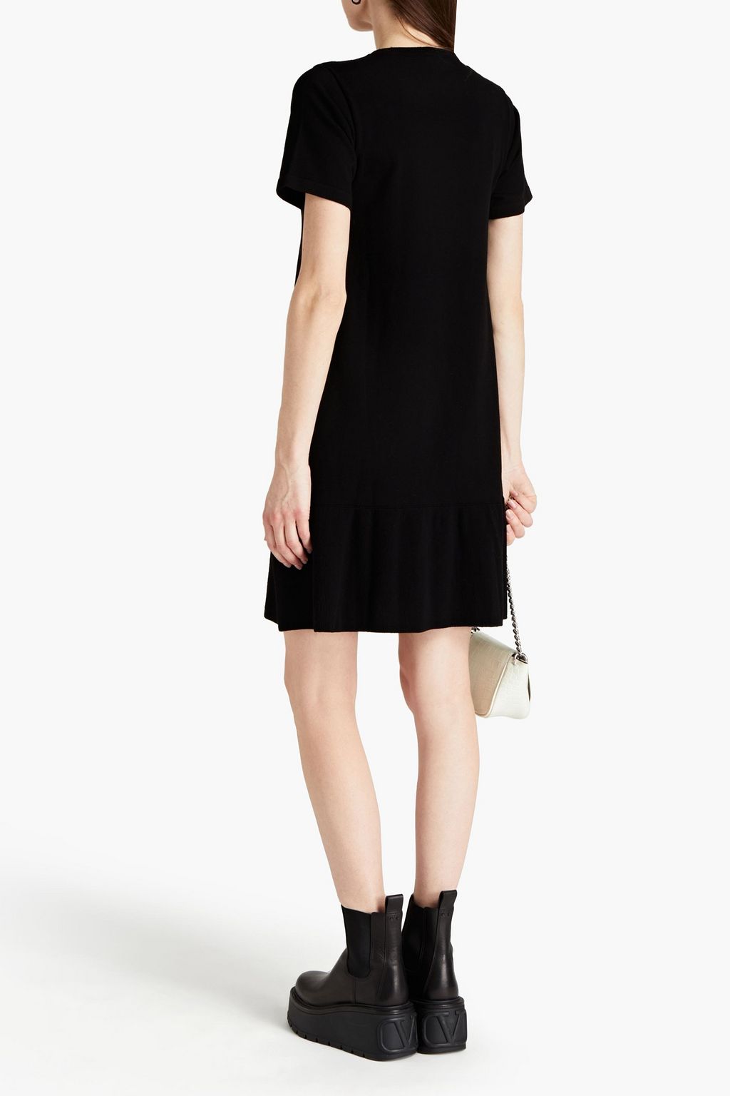 REDVALENTINO Intarsia-knit mini dress