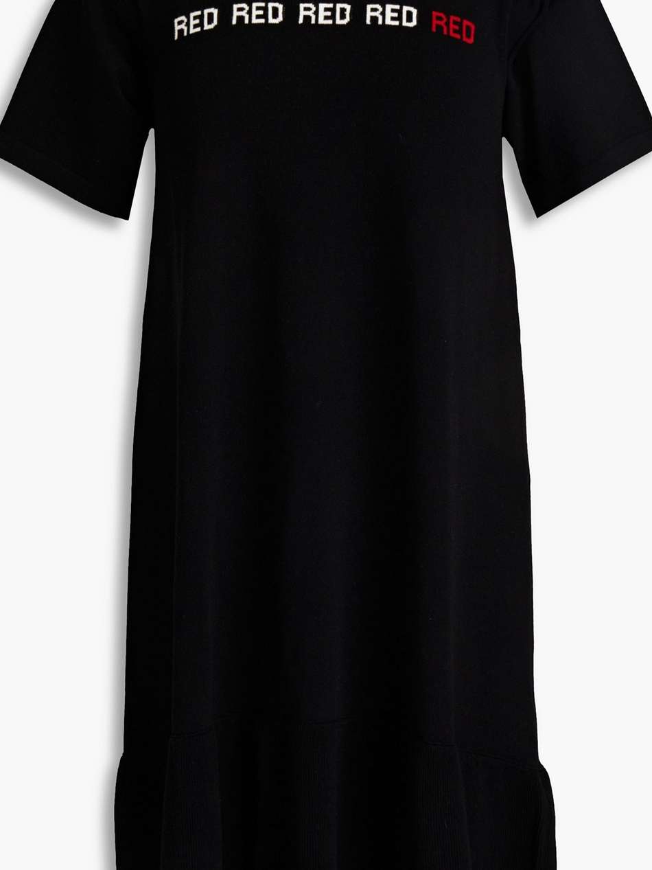 intarsia-knit mini dress