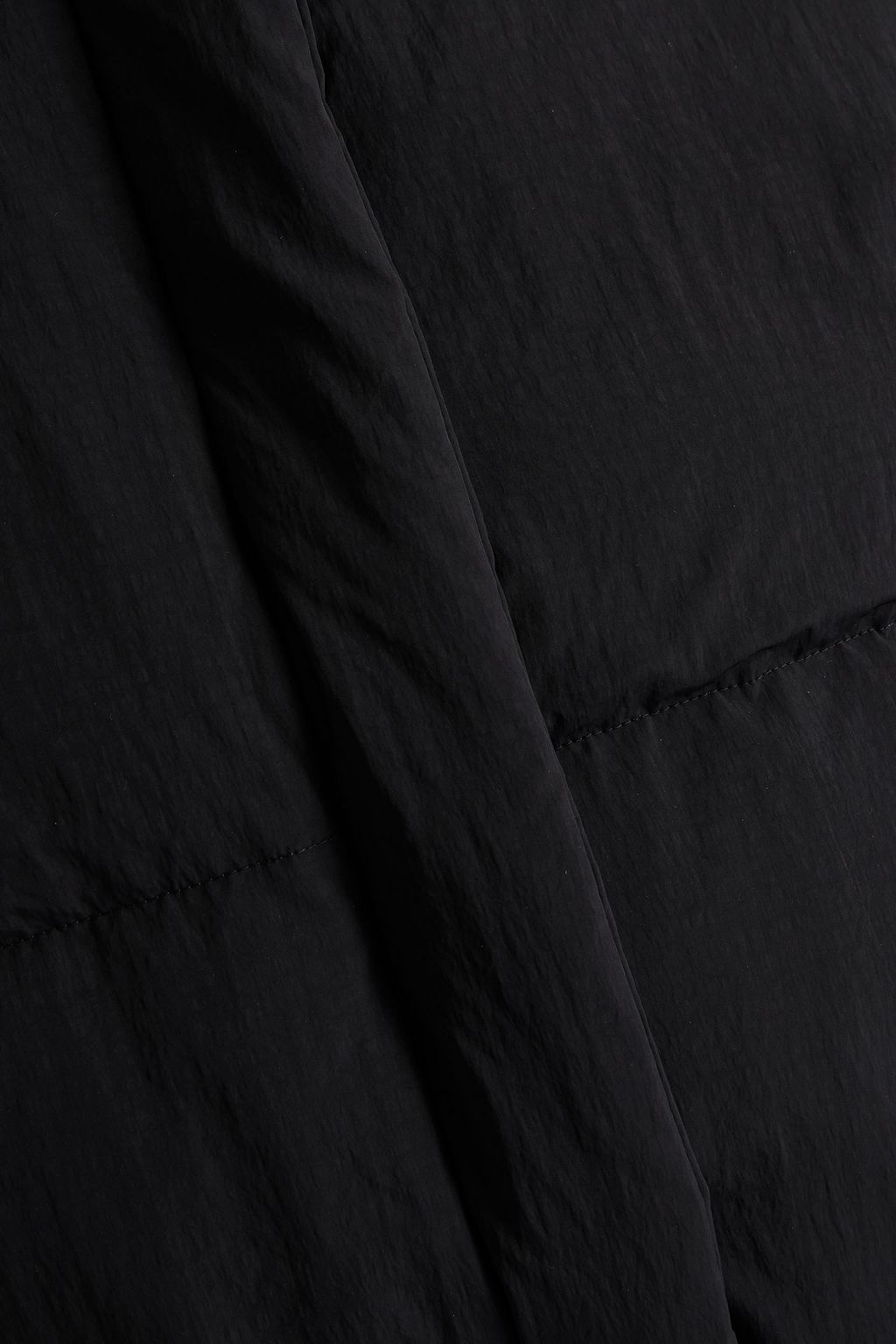 MAGDA BUTRYM Leather-trimmed quilted shell down jacket
