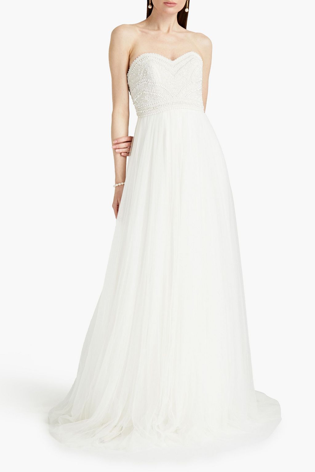 THEIA Kerry embellished tulle bridal gown
