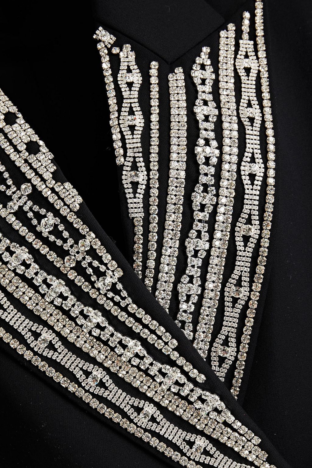 MAGDA BUTRYM Double-breasted crystal-embellished wool blazer