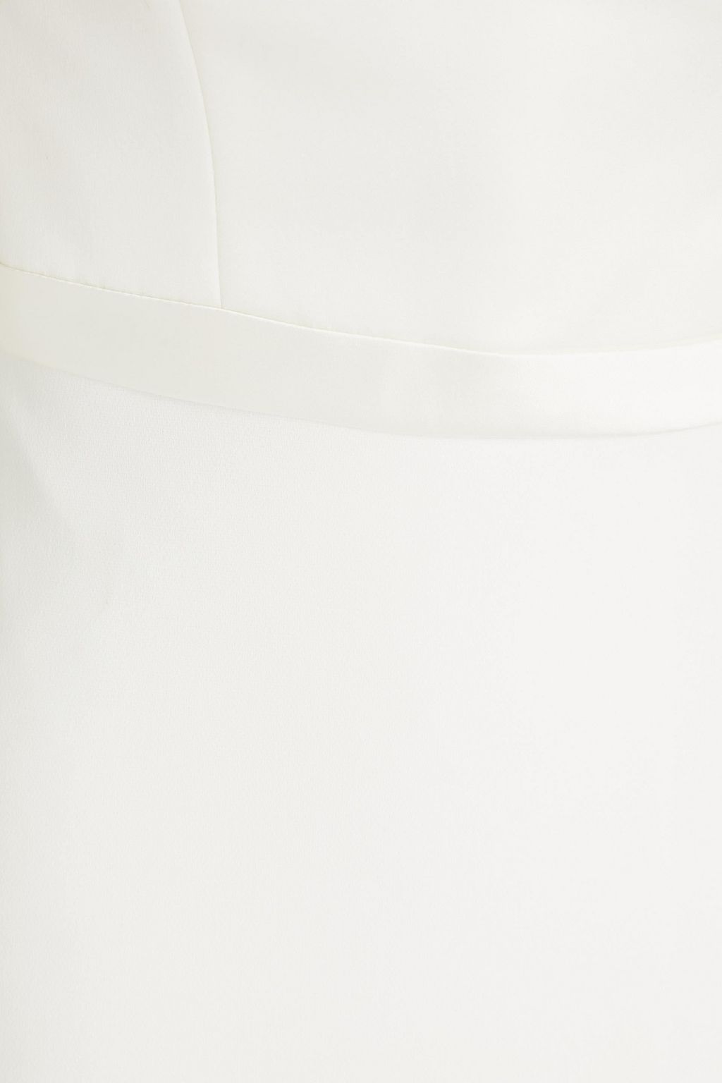 THEIA Bonnie strapless satin-paneled cady bridal gown