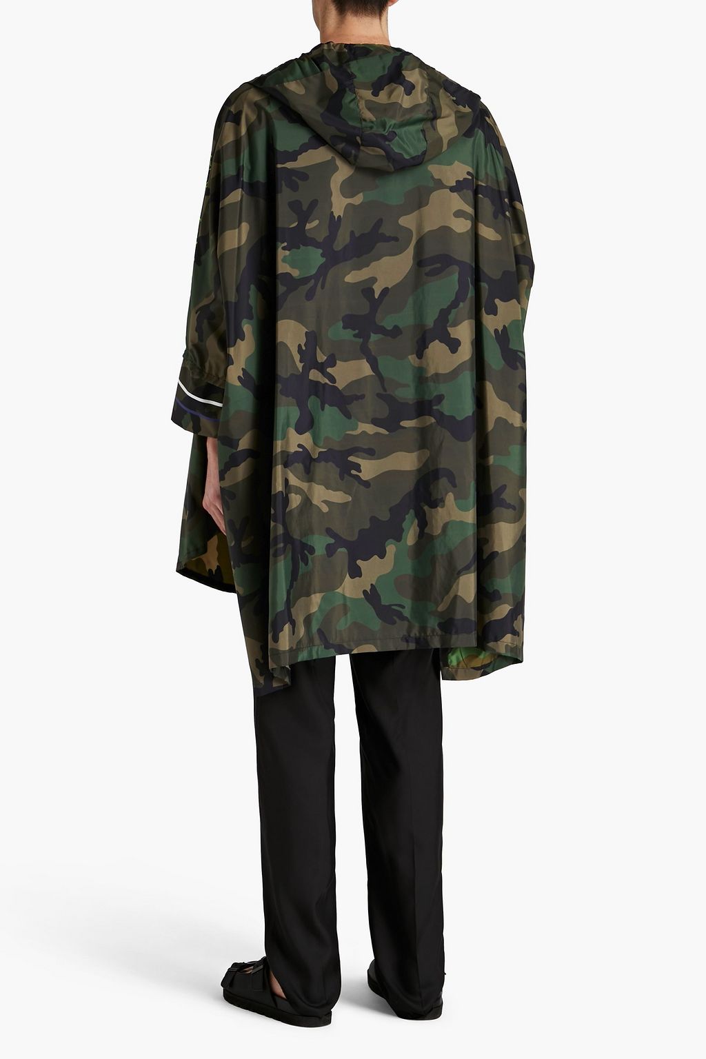 VALENTINO GARAVANI Printed shell hooded raincoat