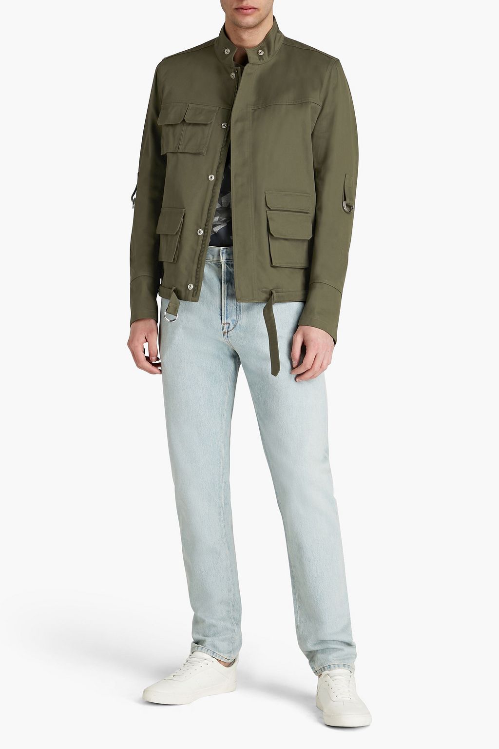 VALENTINO Cotton-twill field jacket