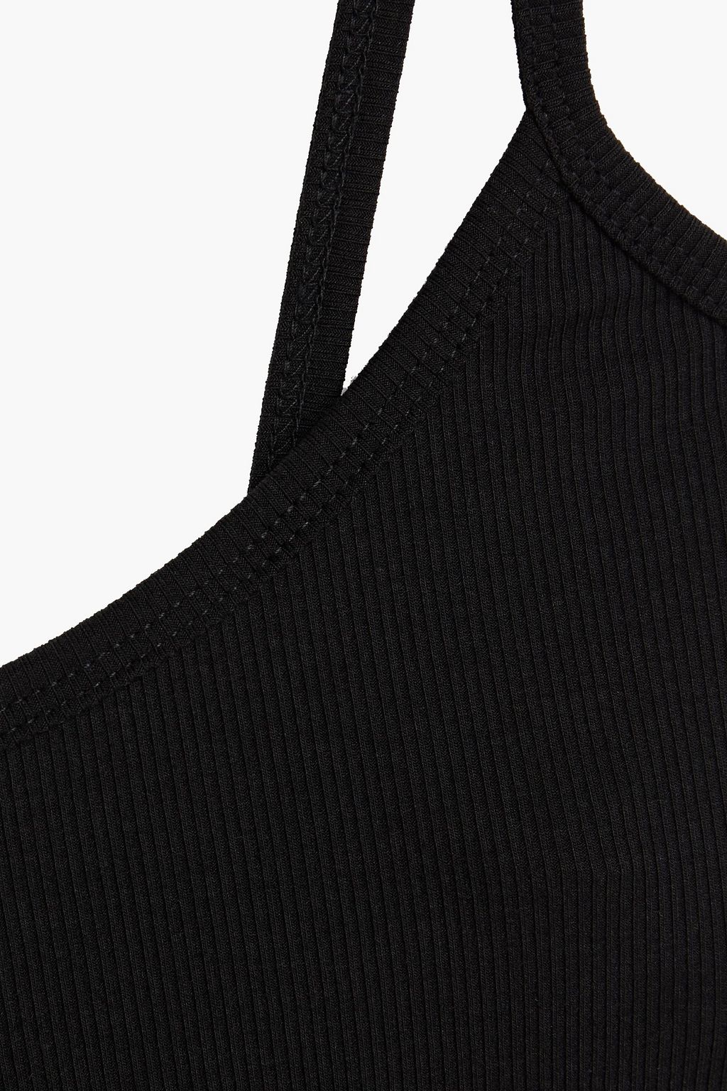 ADAM SELMAN SPORT 리브 컷아웃 스트레치 브라 탑