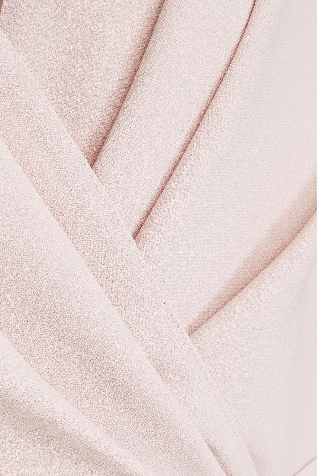 RHEA COSTA Wrap-effect crepe midi dress