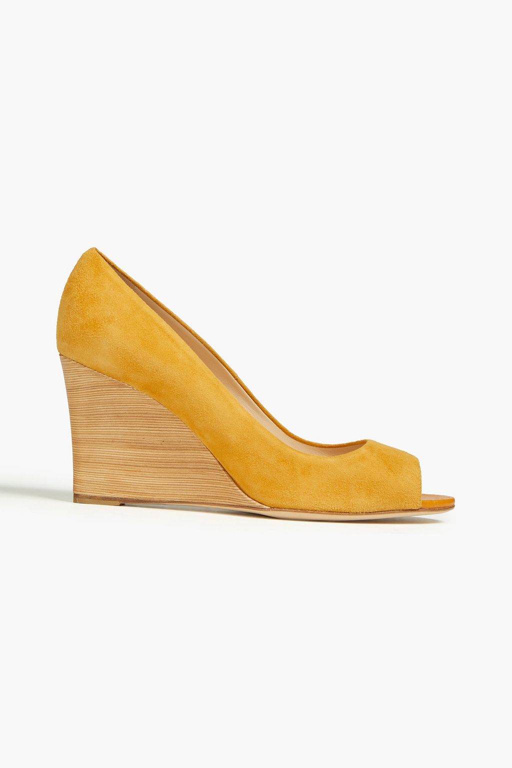 TOD S Suede wedge pumps THE OUTNET