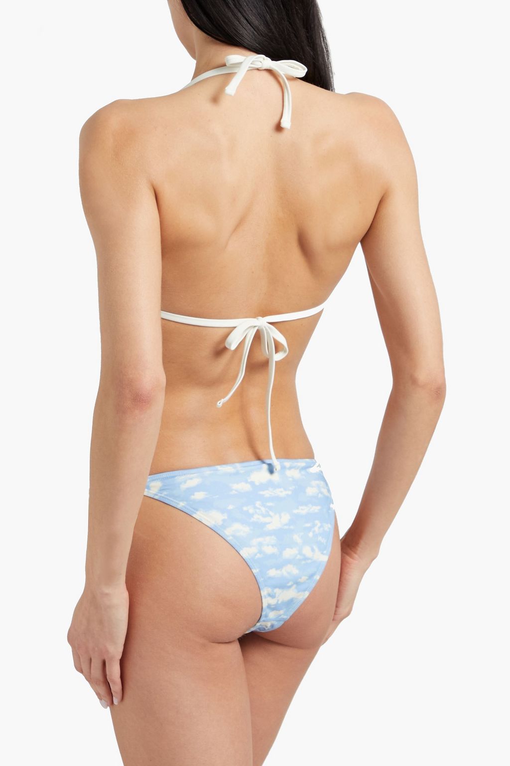 HVN Printed low-rise bikini briefs