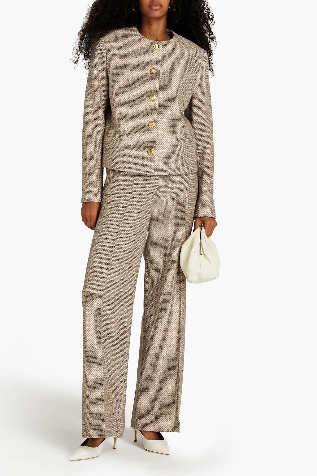 ROSETTA GETTY Wool-tweed jacket