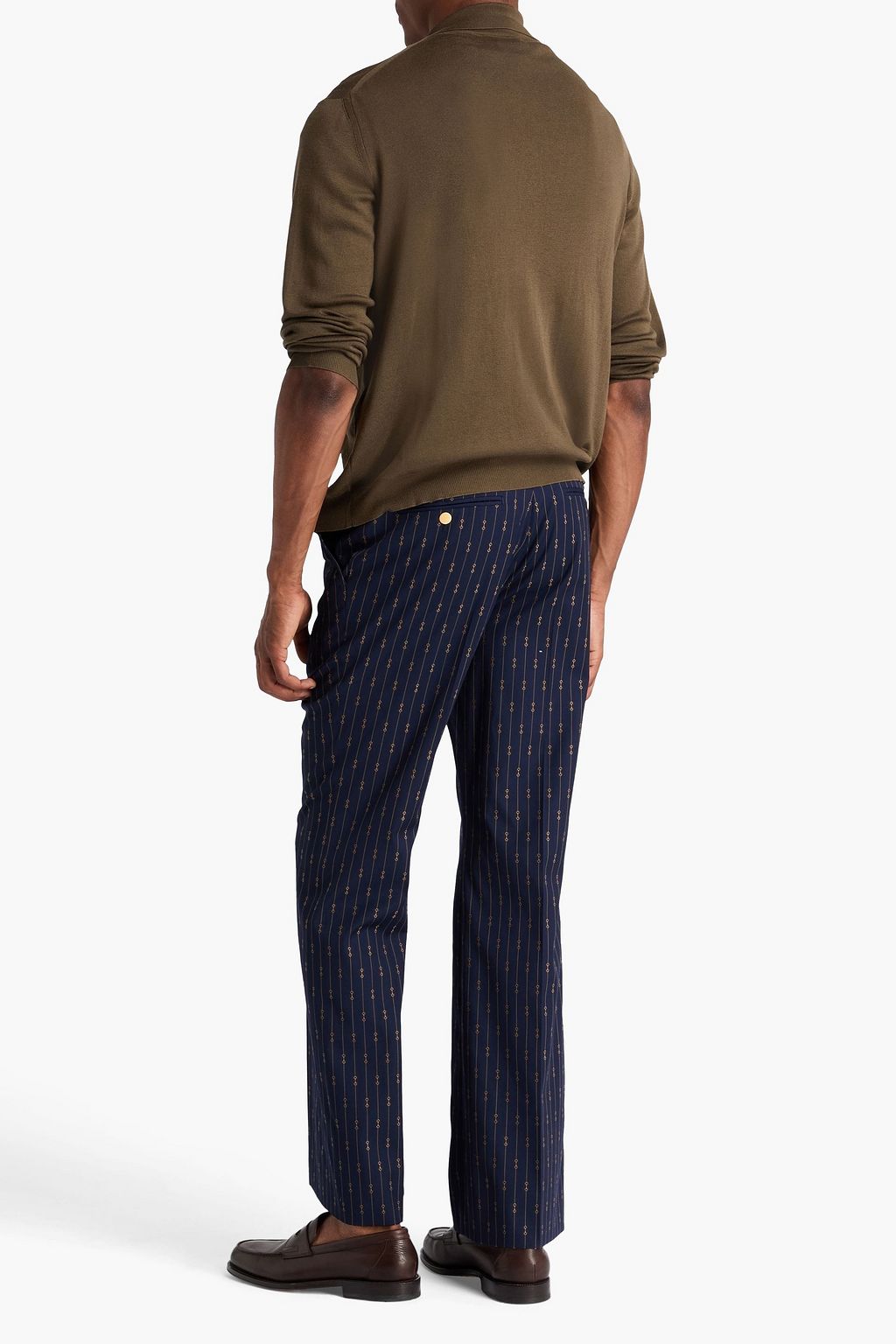 GUCCI Striped jacquard pants