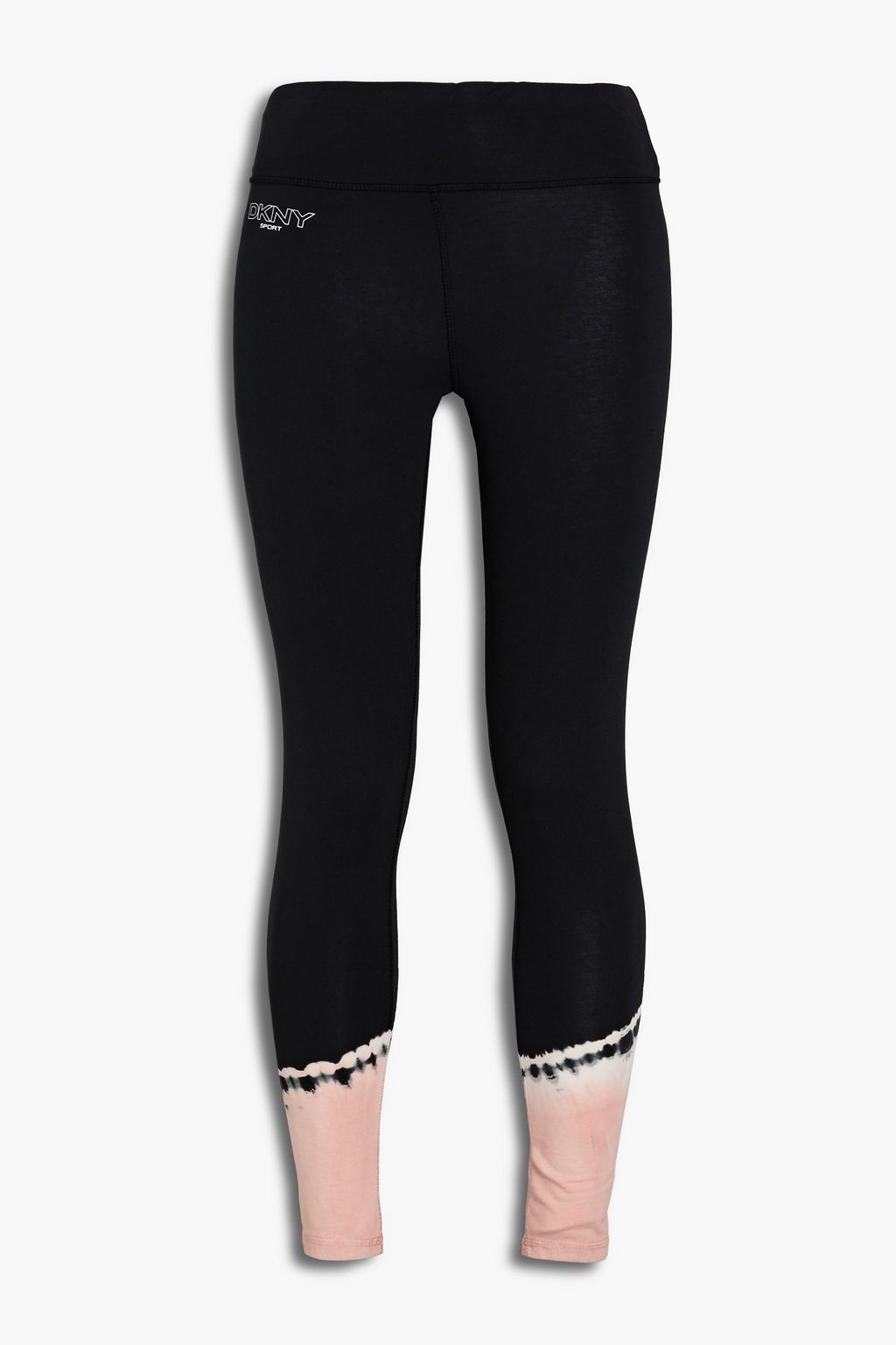 DKNY Cropped printed stretchcotton jersey leggings Sale up to 70 off THE