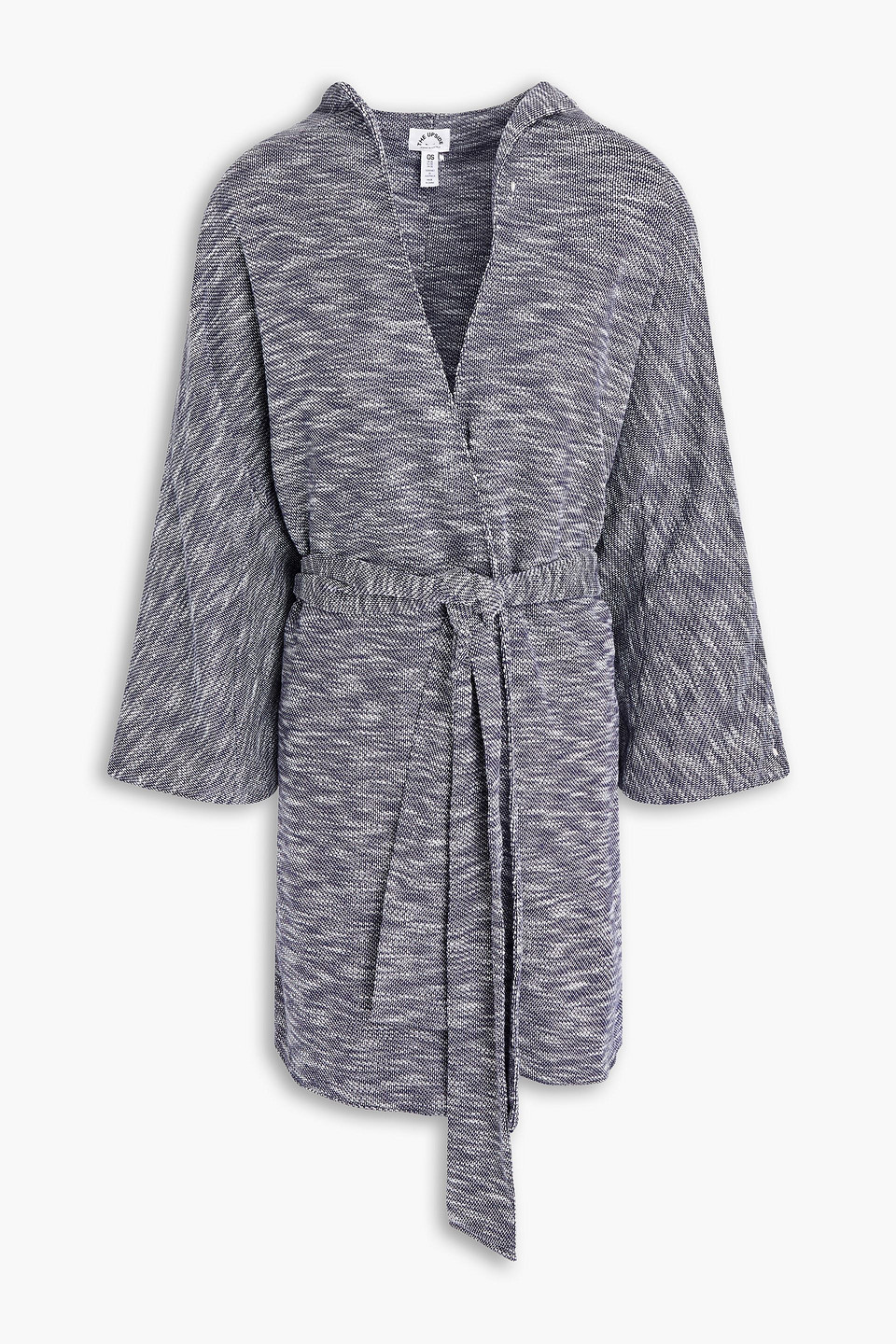 The Upside Ashlea Space-dyed Cotton-blend Kimono In Navy