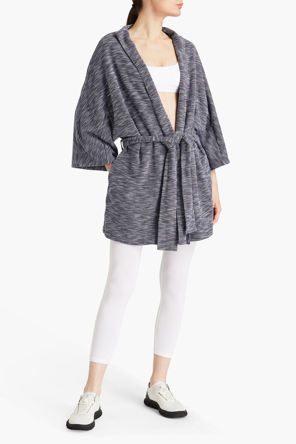 THE UPSIDE Ashlea space-dyed cotton-blend kimono