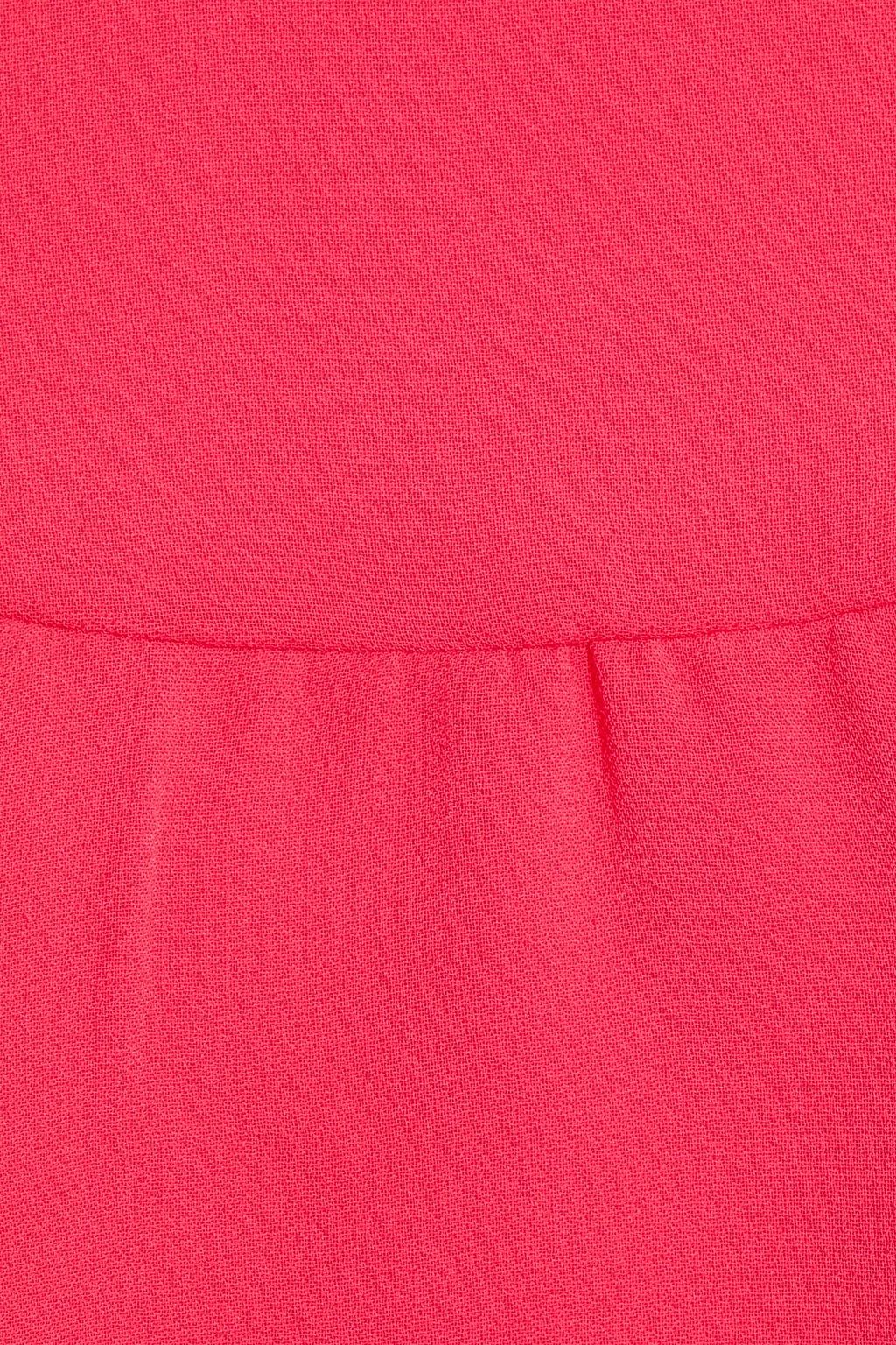 REDVALENTINO 러플 장식 크레이프 드레스