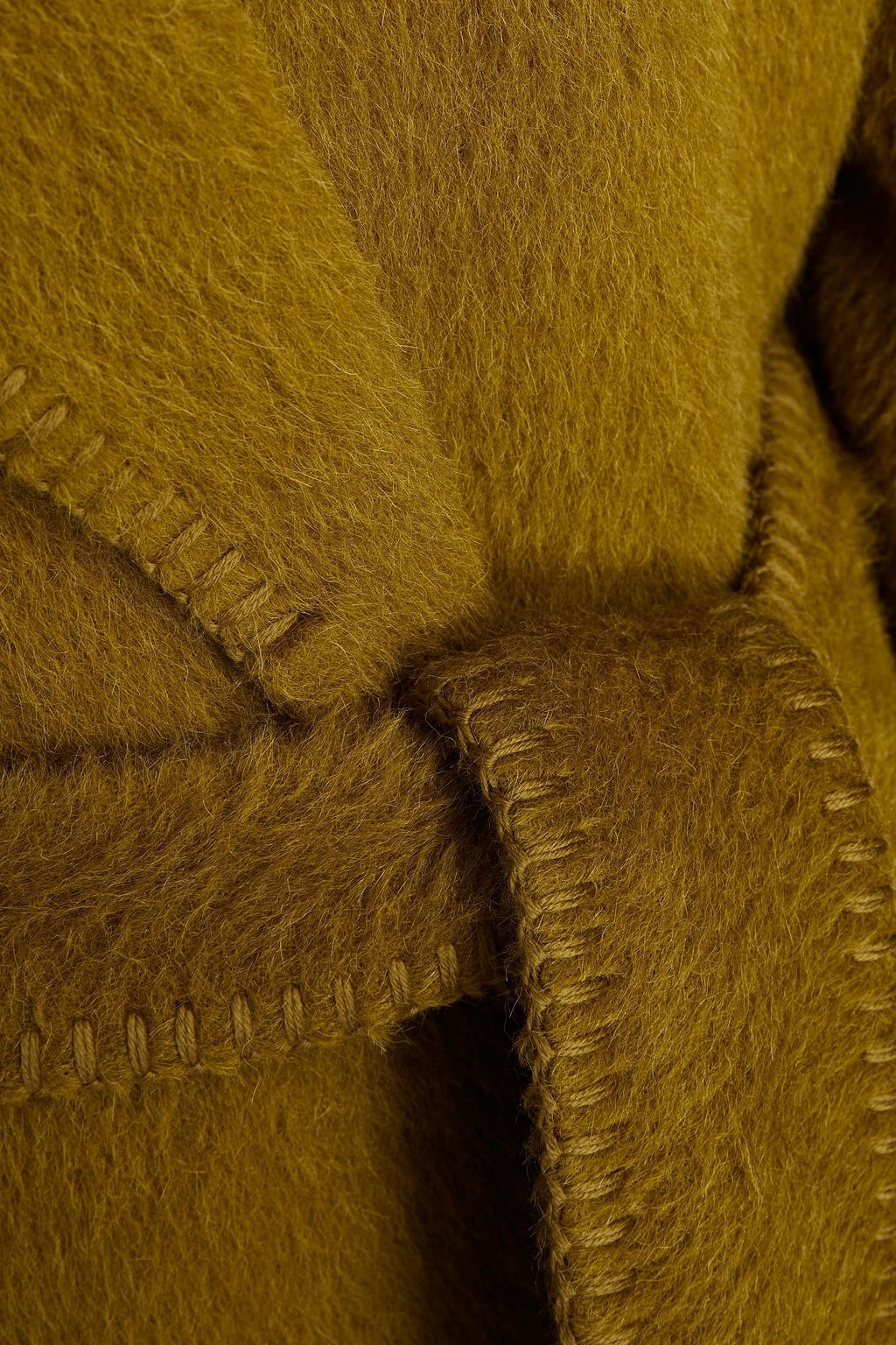 ALBERTA FERRETTI Brushed alpaca and wool-blend coat