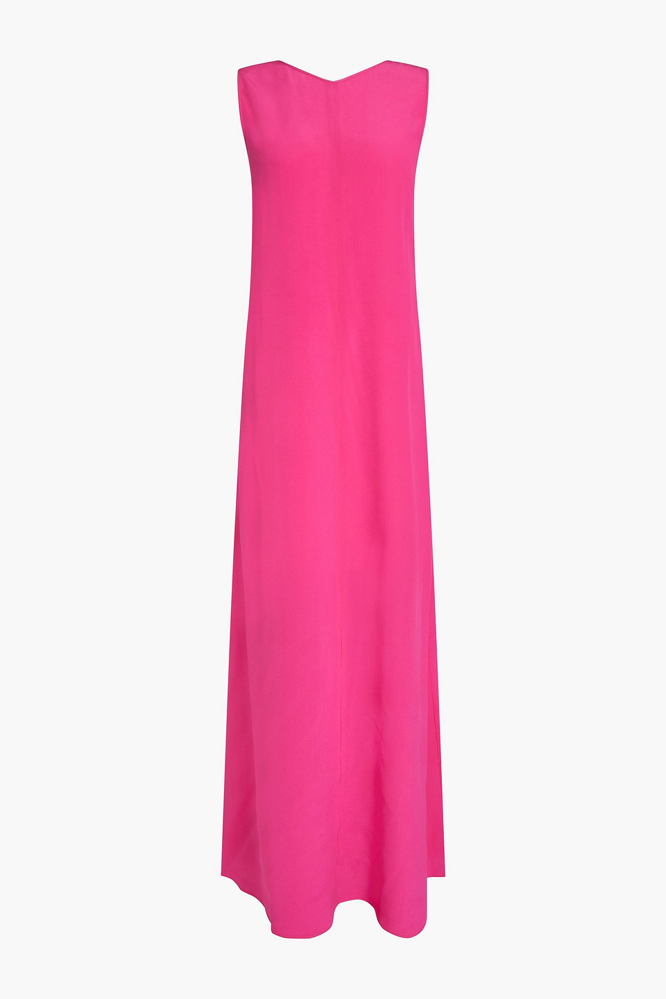 Cutout silk-charmeuse maxi dress