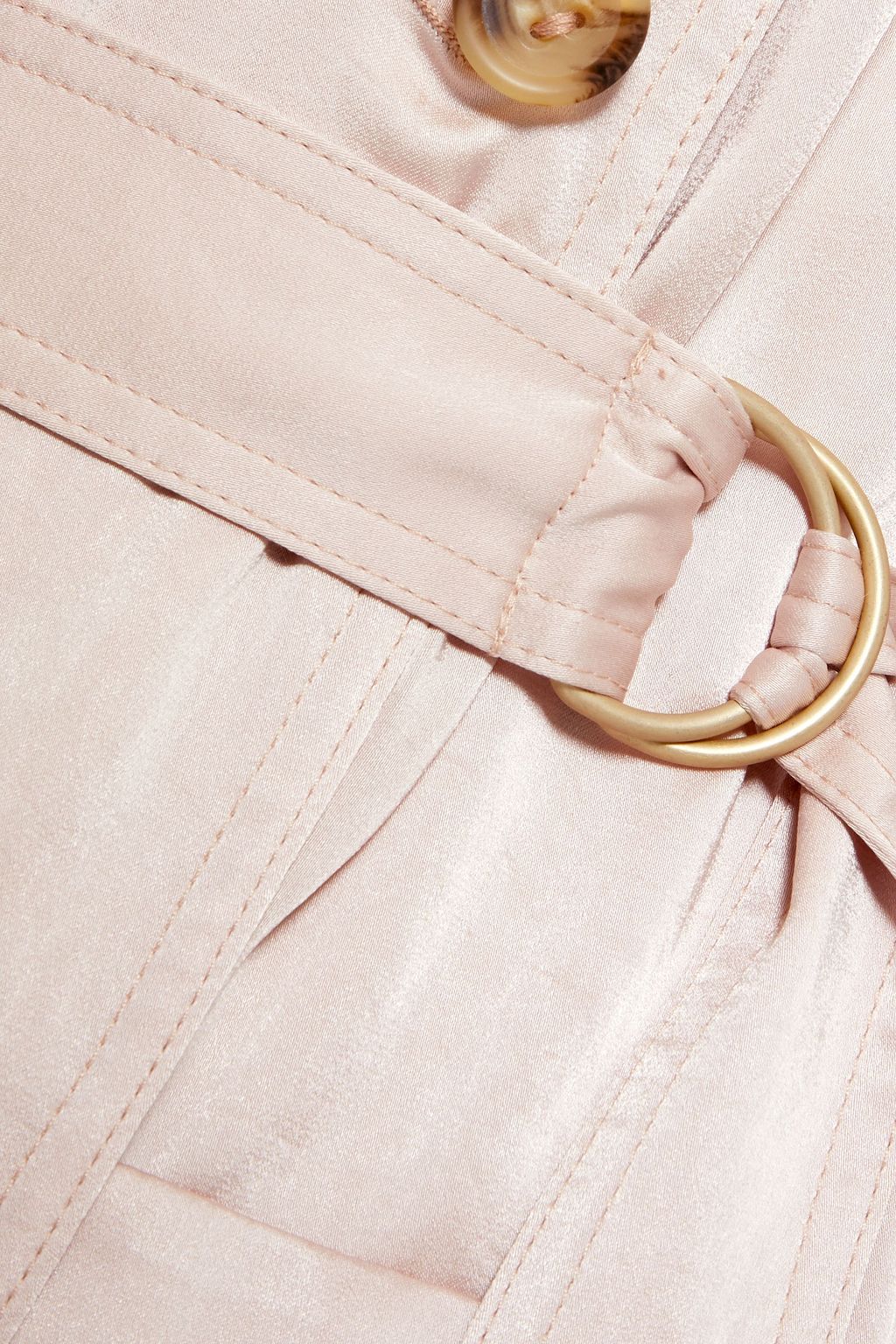 REDVALENTINO Belted satin trench coat
