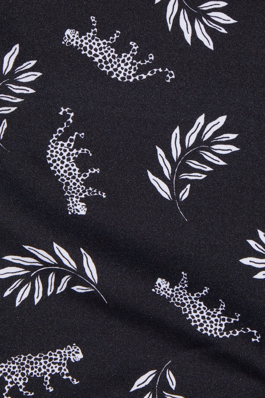 HVN Cutout printed swimsuit