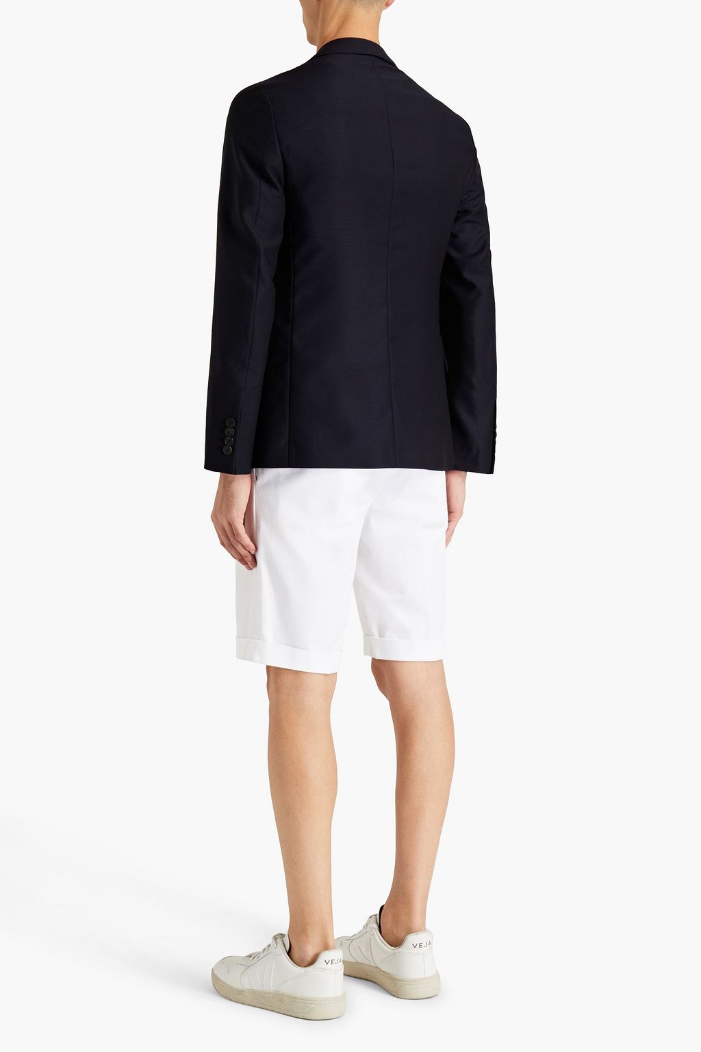 SANDRO Wool-canvas suit jacket