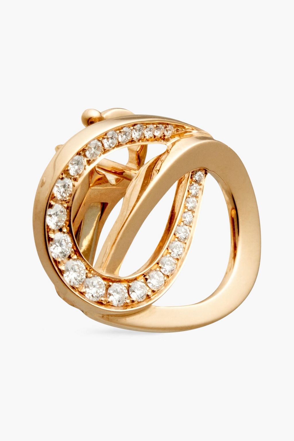 MONTBLANC 18-karat rose gold diamond earrings