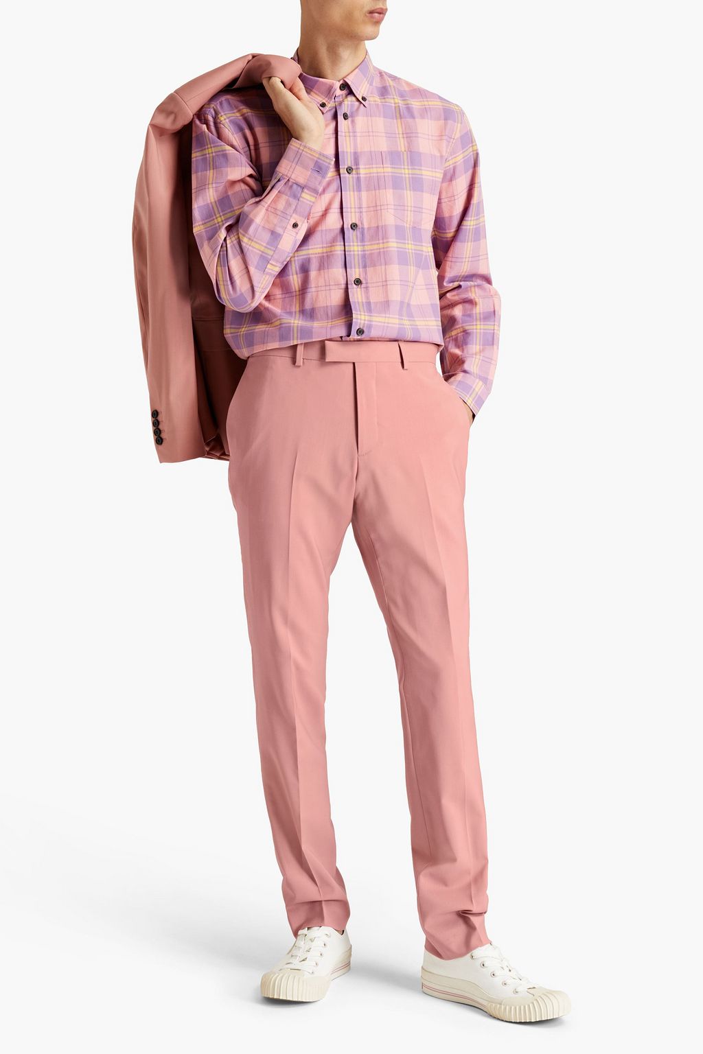 SANDRO Wool-crepe suit pants