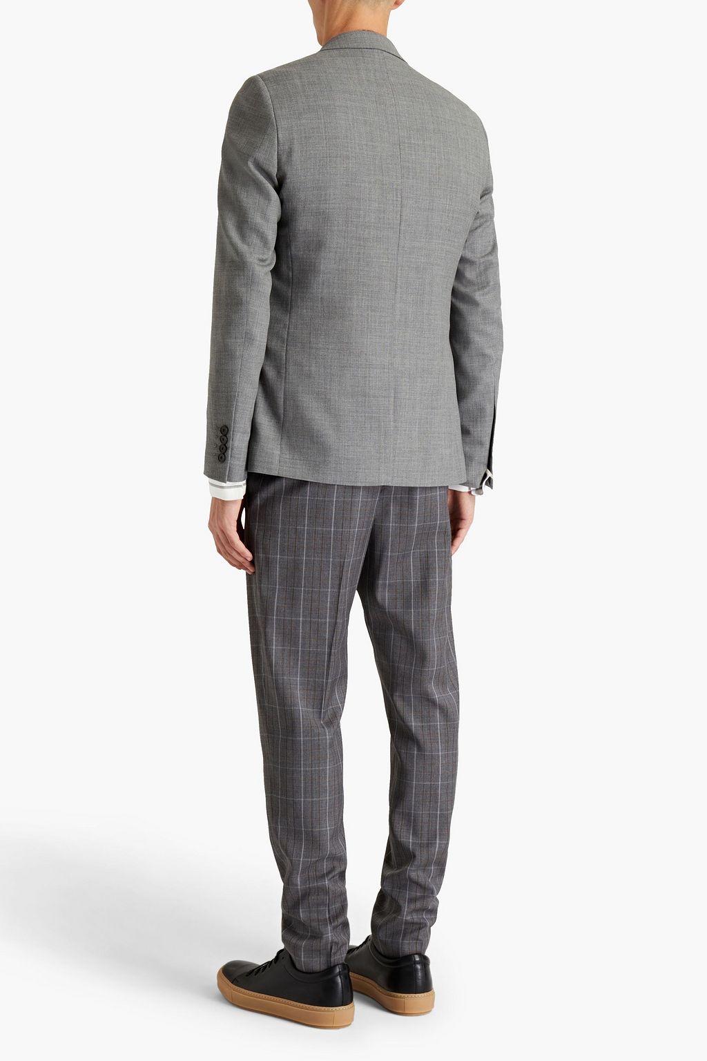 SANDRO Wool-canvas suit jacket