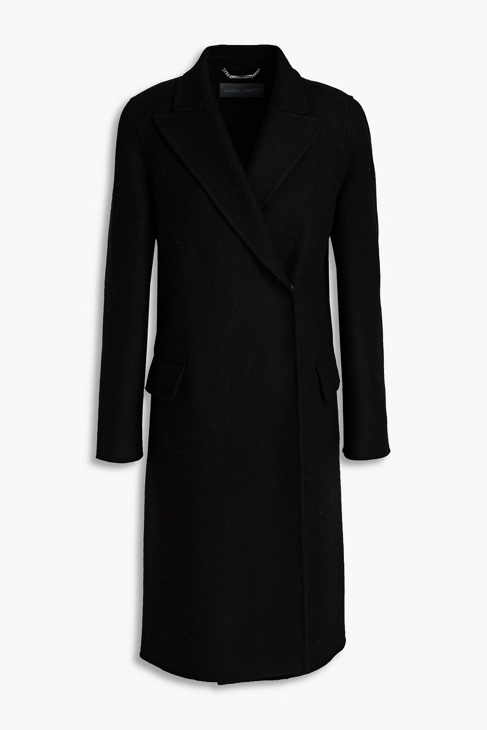 ALBERTA FERRETTI DOUBLE-BREASTED WOOL-FELT COAT,3074457345630489813