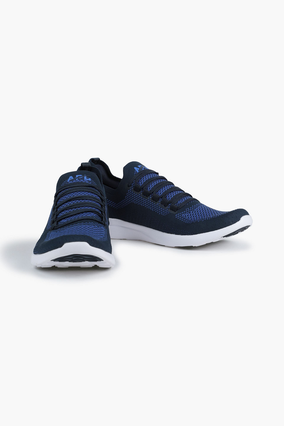 Apl Athletic Propulsion Labs Techloom Breeze Mesh Running Sneakers In Navy