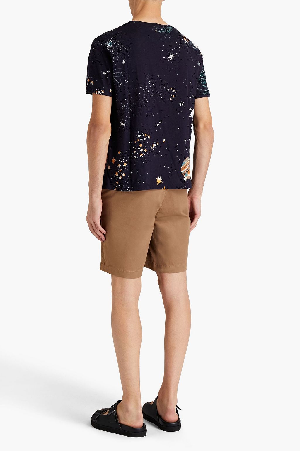 VALENTINO GARAVANI Studded printed cotton-jersey T-shirt