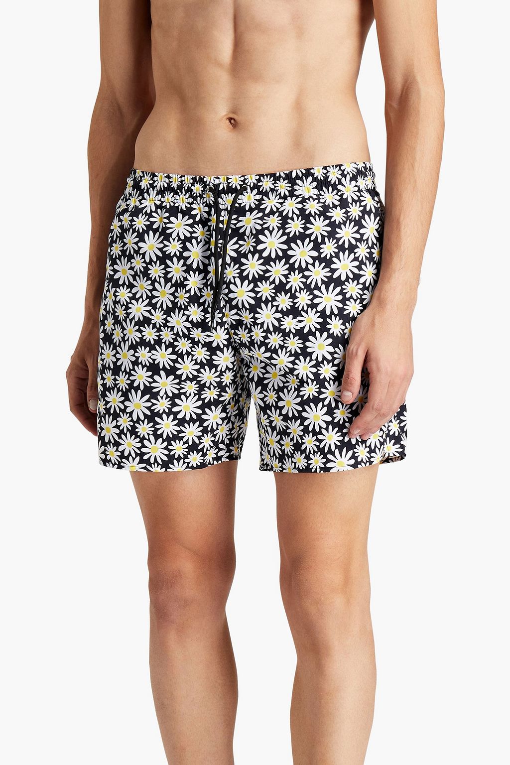 SANDRO Short-length floral-print swim-shorts