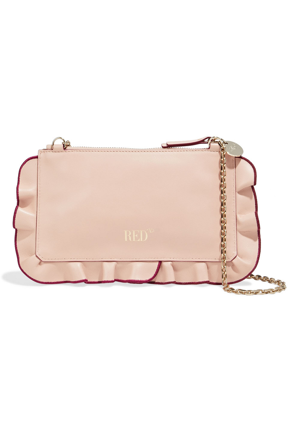 RED(V) Ruffled leather shoulder bag | Smart Closet