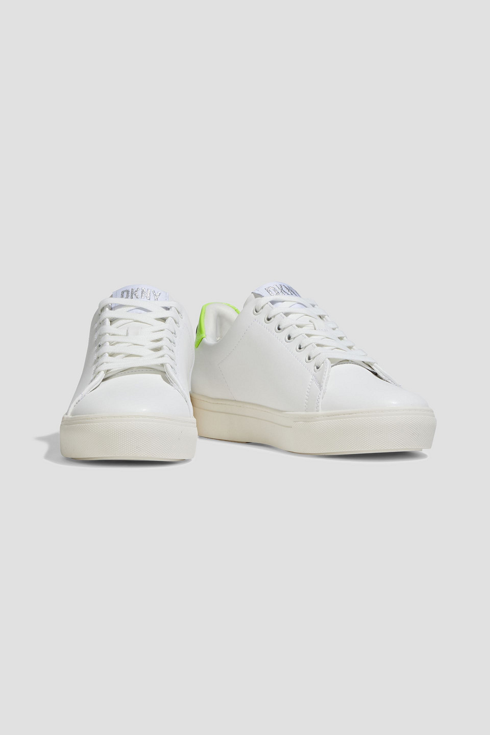 Dkny Chambers Leather Trainers In Pink