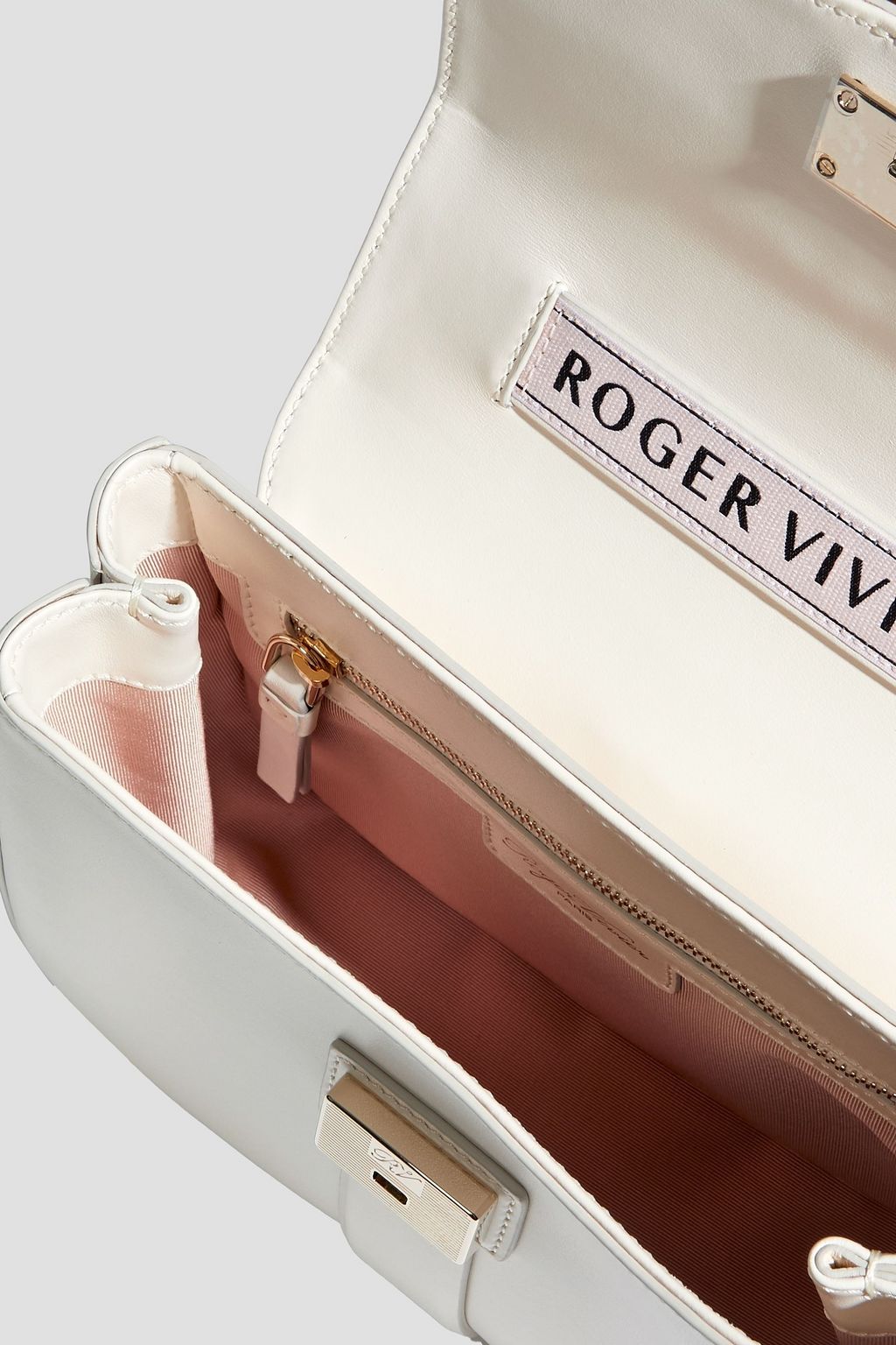 ROGER VIVIER Beau Vivier buckle-embellished leather tote