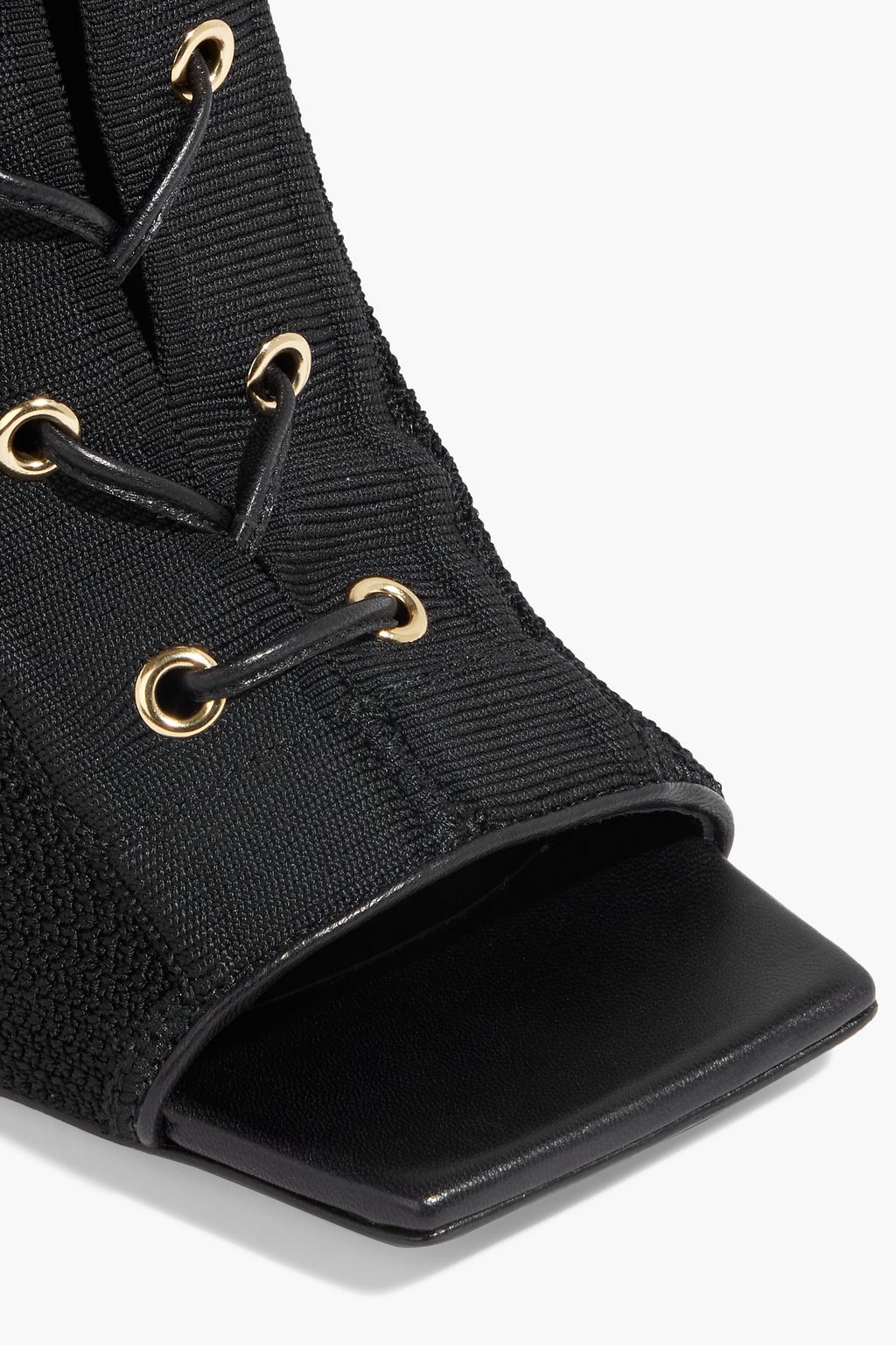 GIUSEPPE ZANOTTI Lace-up stretch-knit sock boots