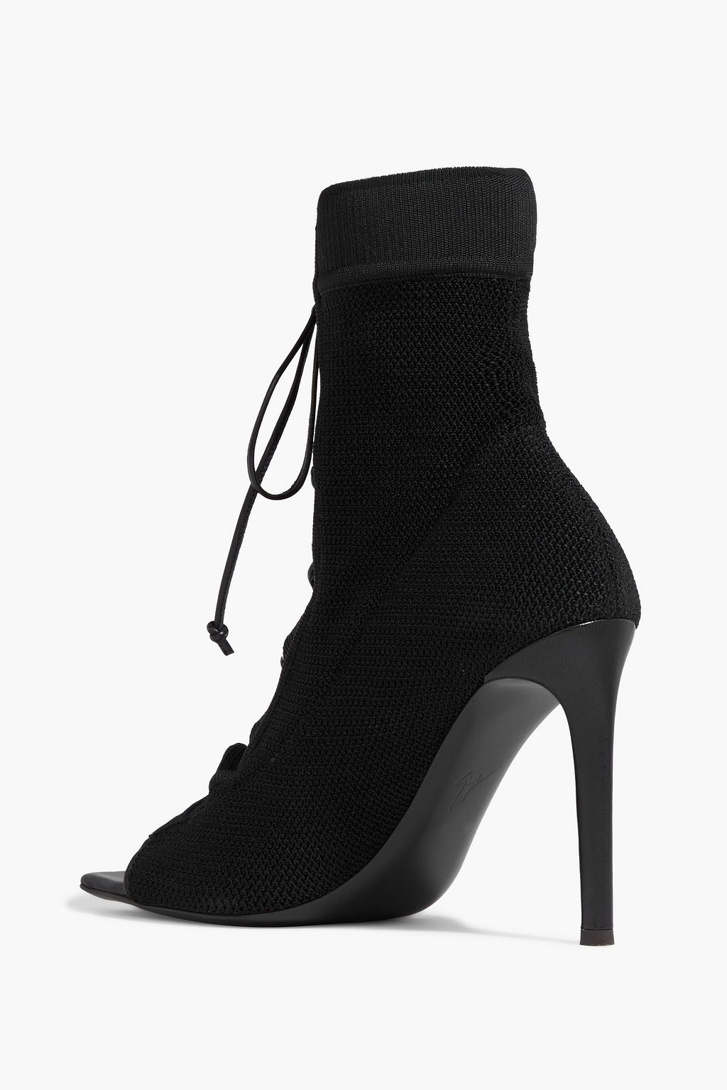 GIUSEPPE ZANOTTI Lace-up stretch-knit sock boots