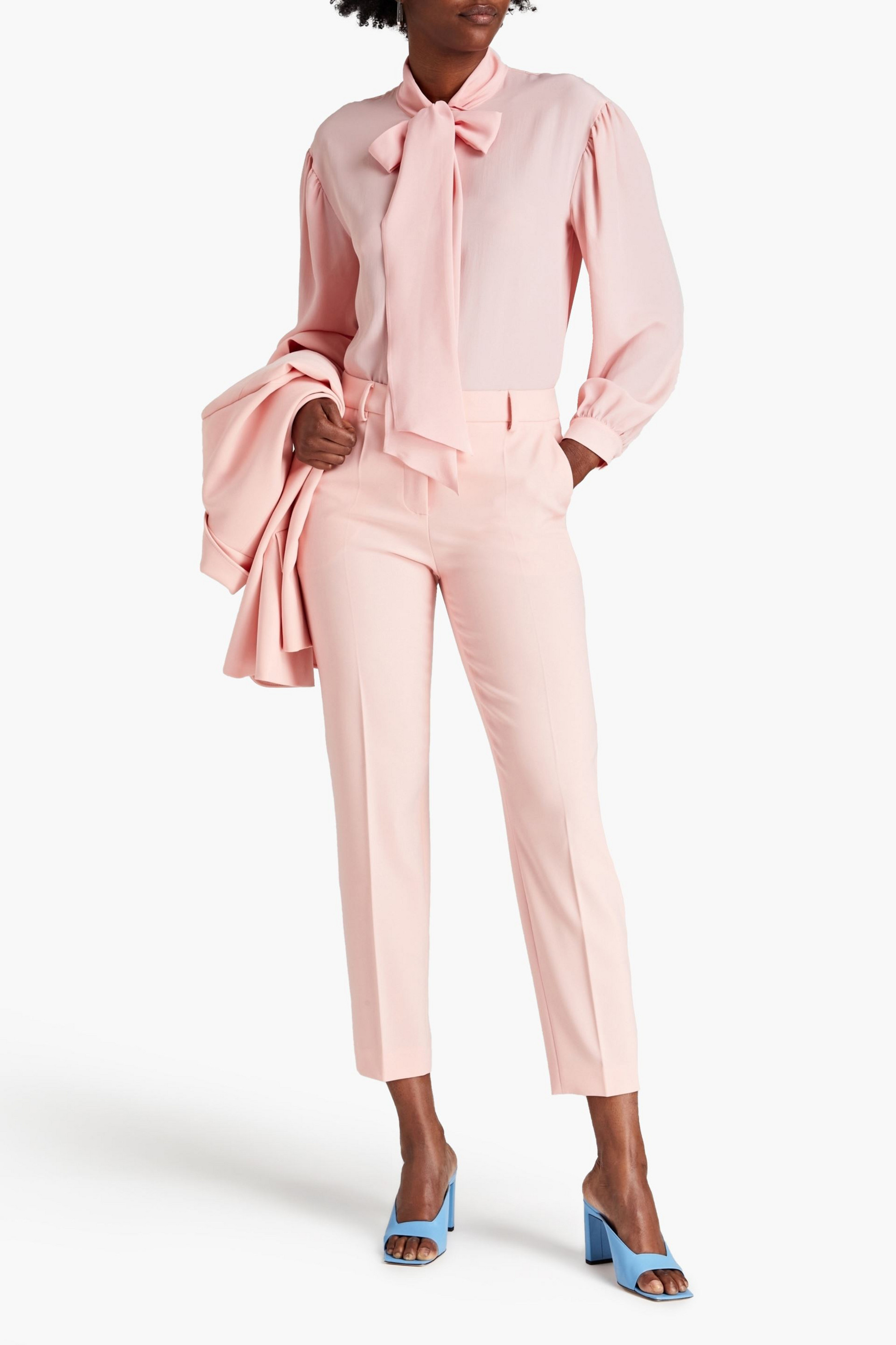 BOUTIQUE MOSCHINO Crepe tapered pants
