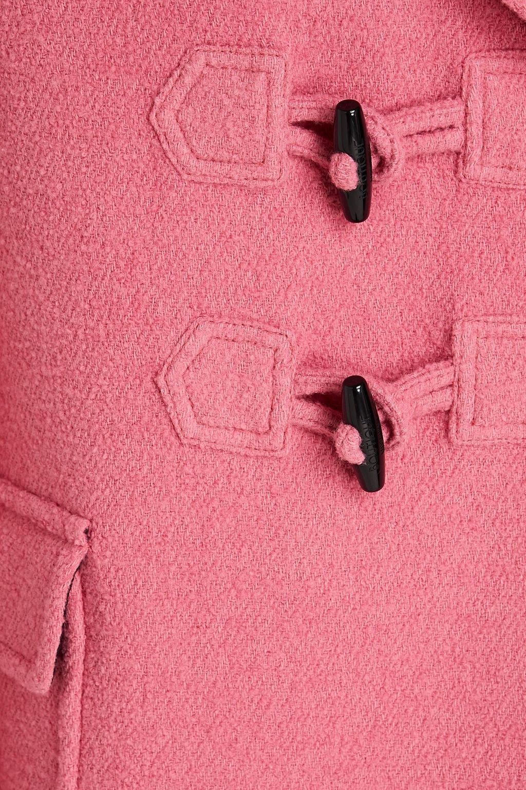 BOUTIQUE MOSCHINO Double-breasted wool-blend bouclé-tweed coat