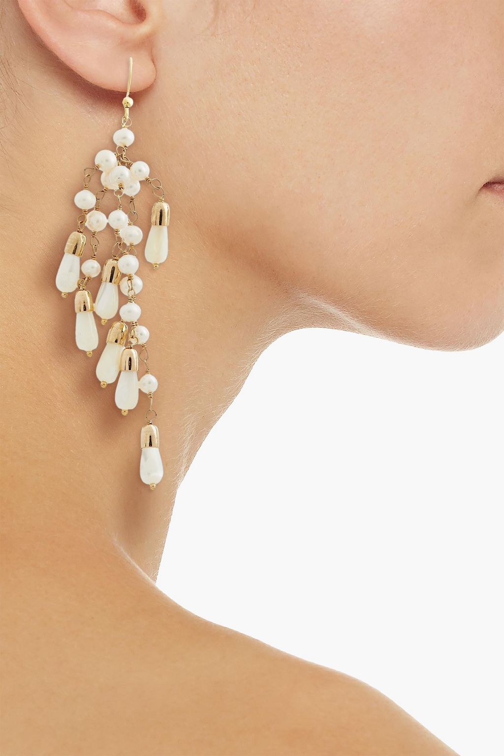 ROSANTICA Gold-tone pearl earrings