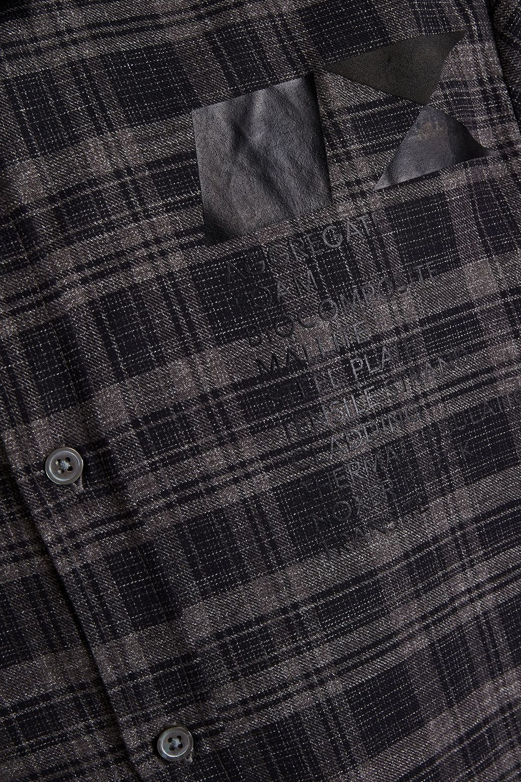 MCQ ALEXANDER MCQUEEN Appliquéd checked cotton-twill shirt