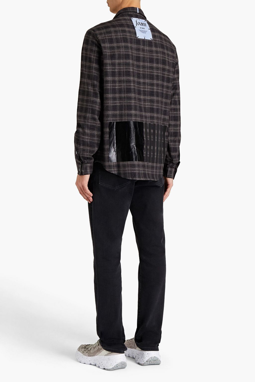 MCQ ALEXANDER MCQUEEN Appliquéd checked cotton-twill shirt