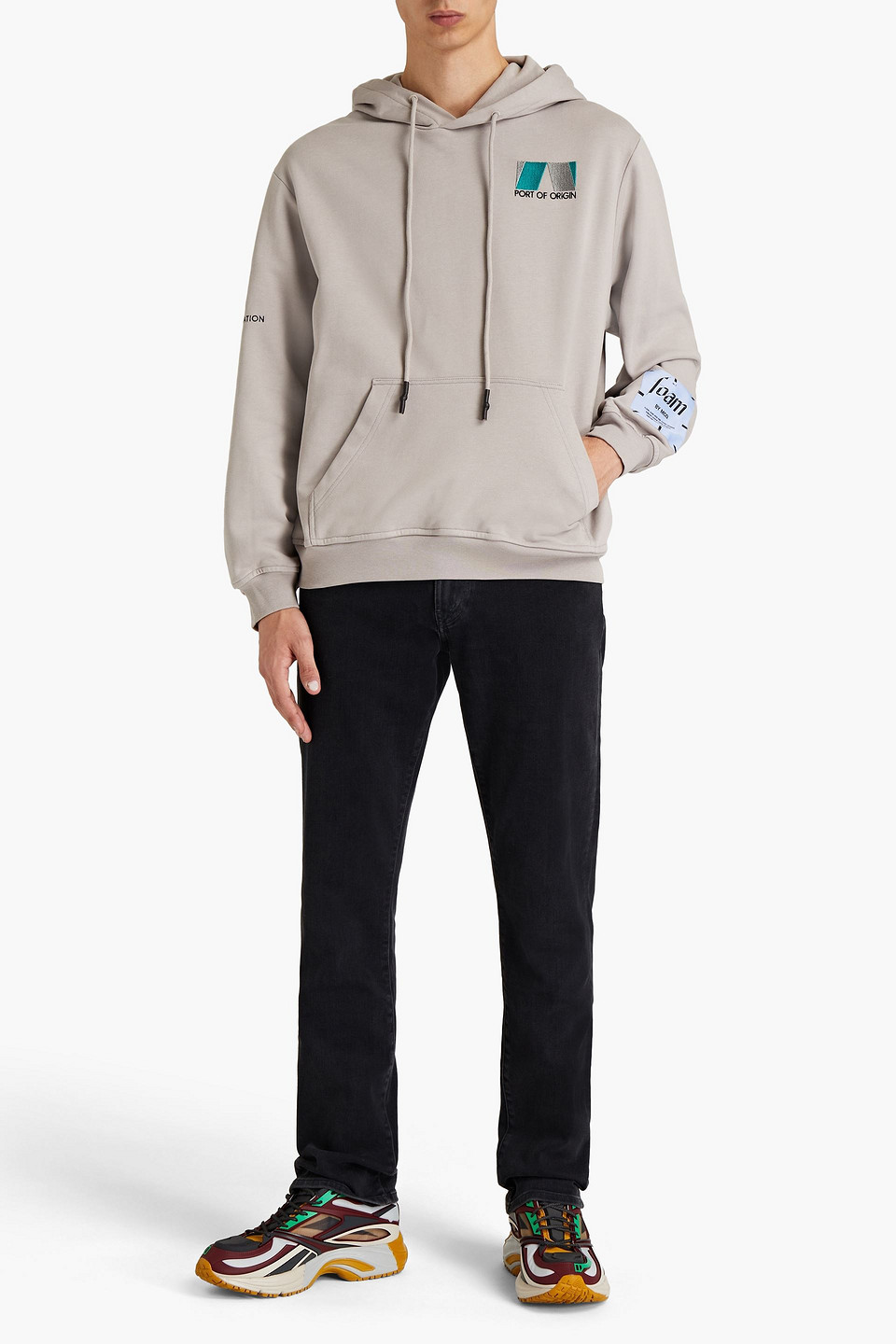 Mcq By Alexander Mcqueen Mcq Alexander Mcqueen Man Embroidered French Cotton-terry Hoodie