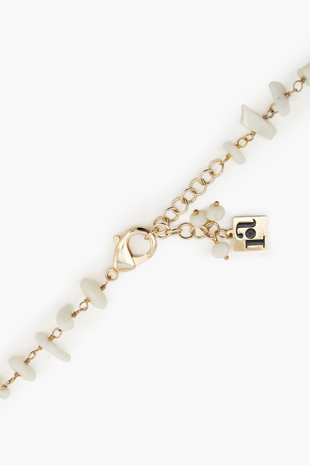 ROSANTICA Gold-tone, shell and bead necklace