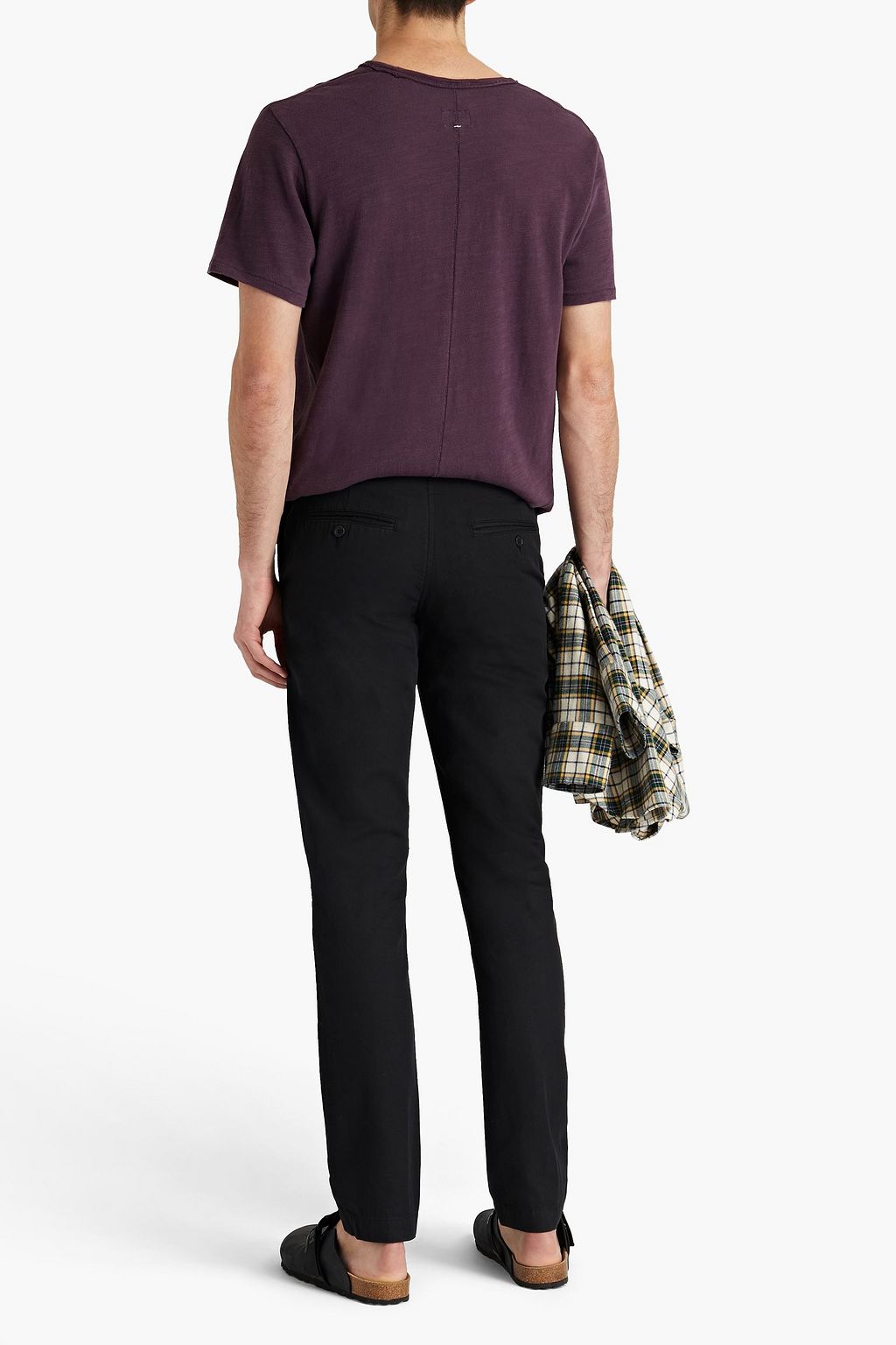 ISABEL MARANT Thurman cotton and linen-blend chinos