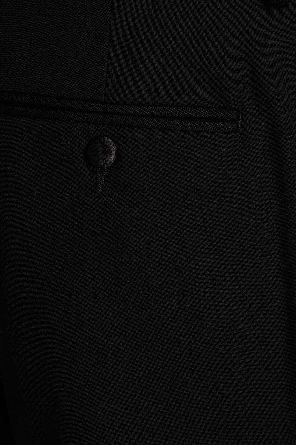 SANDRO Satin-trimmed wool-blend suit pants