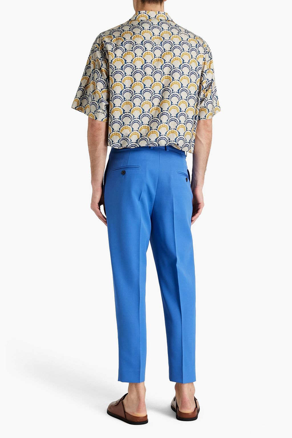 ISABEL MARANT Nicko tapered pleated linen-blend twill pants