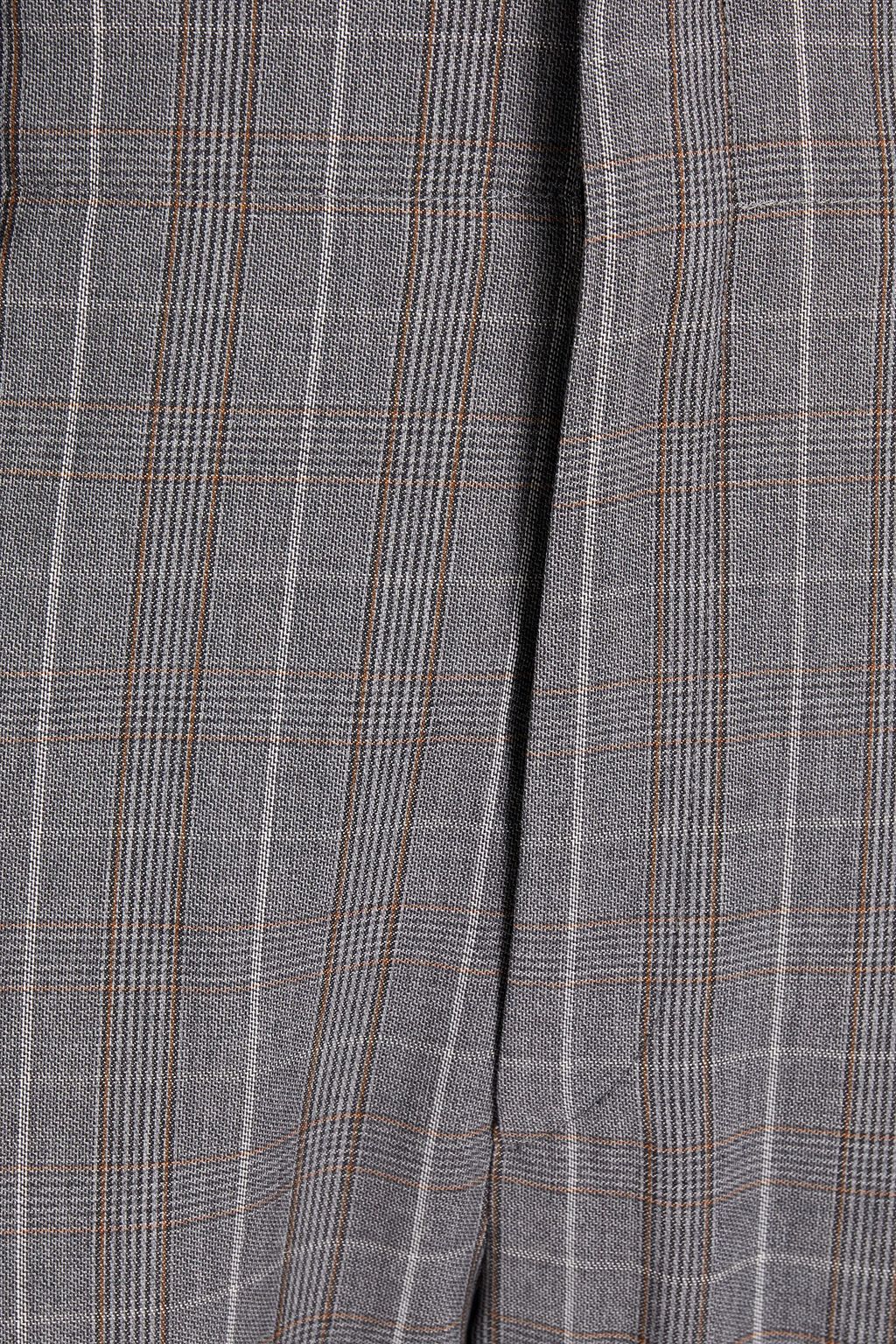 ISABEL MARANT Lisato tapered Prince of Wales checked wool-canvas pants
