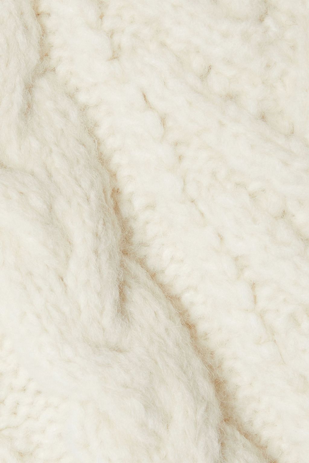 LINGUA FRANCA Rebel cable-knit mini skirt