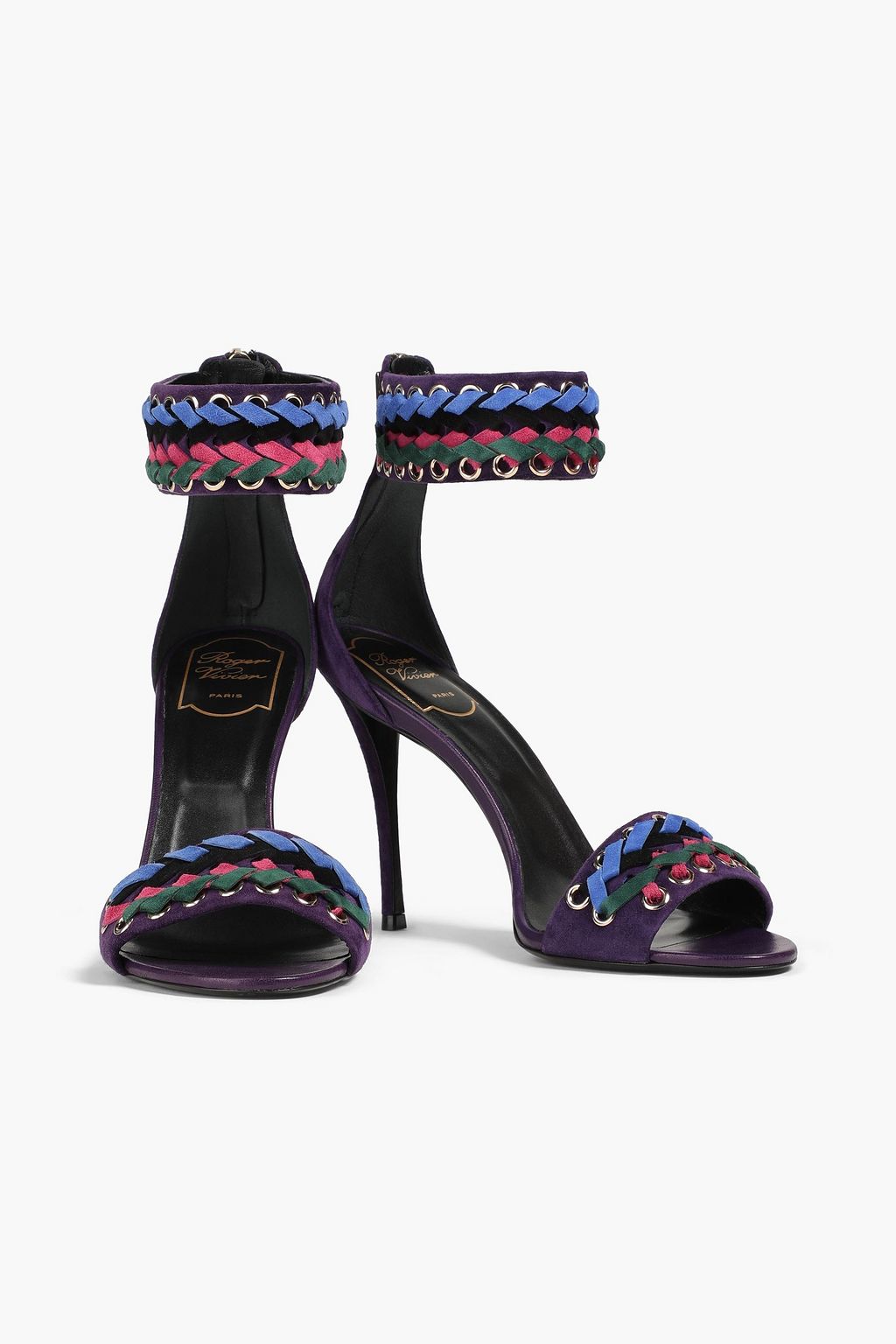 ROGER VIVIER صندل من الجلد السويدي