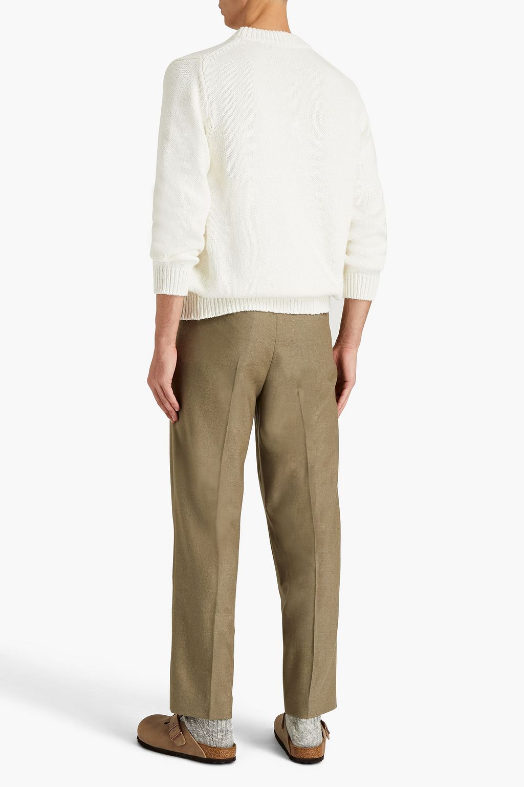 ISABEL MARANT Nicklen tapered pleated wool-blend pants